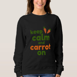 Håll lugn och morot på t shirt