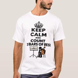 Håll lugn och räkna 37 takter vila t shirt