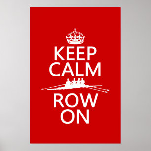 Håll lugn och ro på (välj någon färg), poster
