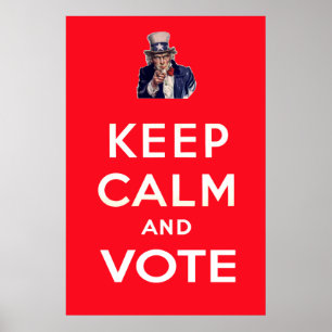 Håll lugn och rösta poster