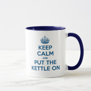 Håll lugn och sätt på kettlen mugg