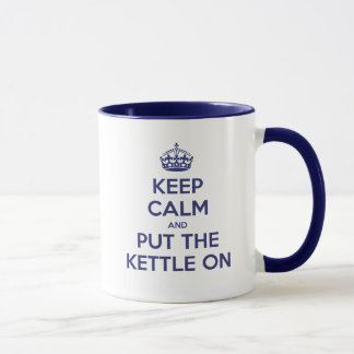 Håll lugn och sätt på kettlen mugg