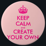 Håll lugn och skapa ditt eget - rosor knapp<br><div class="desc">Hejer och välkomnandet, skapar och skräddarsy din egna "behålla som den lugnaa" designen för denna är unik! Byt ut ord "behållalugn och skapa ditt eget" vid ord av ditt primat och välj bakgrundsfärgen som du önskar! Du kan föreställa och göra allt!! före detta: "håll lugn och bär på" "behållalugn och...</div>