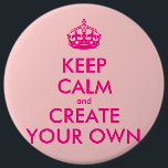 Håll lugn och skapa ditt eget - rosor knapp<br><div class="desc">Hejer och välkomnandet, skapar och skräddarsy din egna "behålla som den lugnaa" designen för denna är unik! Byt ut ord "behållalugn och skapa ditt eget" vid ord av ditt primat och välj bakgrundsfärgen som du önskar! Du kan föreställa och göra allt!! före detta: "håll lugn och bär på" "behållalugn och...</div>