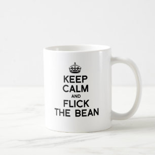 HÅLL LUGN OCH SNÄRTA BÖNAN - .PNG KAFFEMUGG