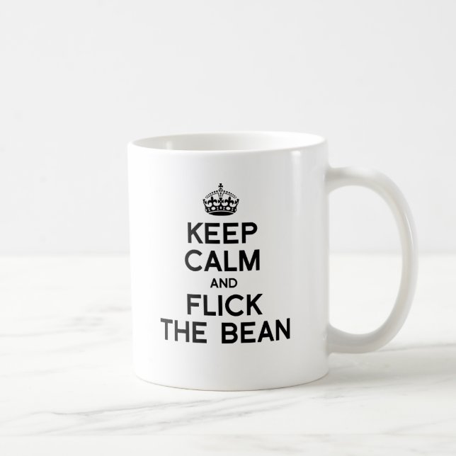HÅLL LUGN OCH SNÄRTA BÖNAN - .PNG KAFFEMUGG (Höger)