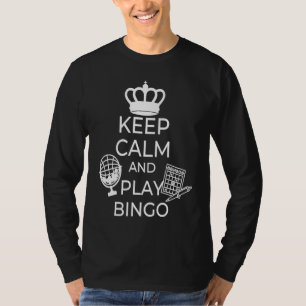 Håll lugn och spela bingo Gamling Casino Bingo 1 T Shirt