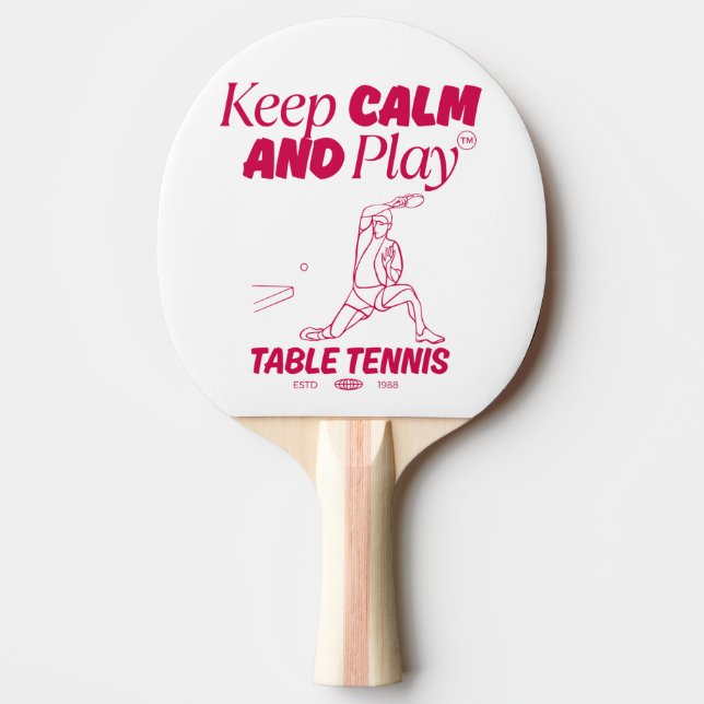 Håll lugn och spela bordtennis (Framsidan)