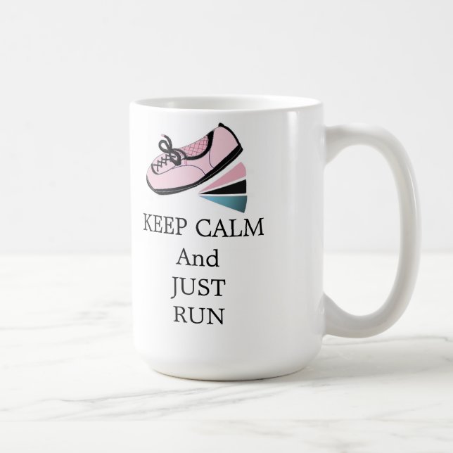 Håll lugn och spring kaffemugg (Höger)