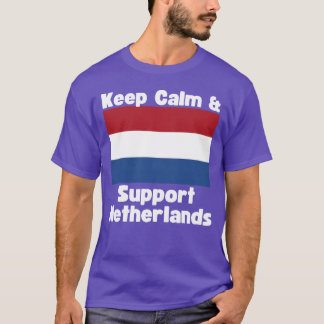 Håll lugn och stöd Nederländerna familjen T Shirt