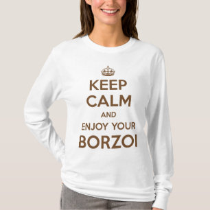 Håll lugn och tyck om din Borzoi Tee