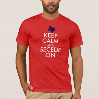 Håll lugn och utträda ur på tee shirt