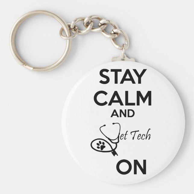 Håll Lugn och veterinär på! Nyckelring (Framsidan)