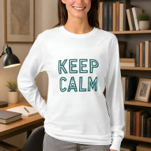Håll lugn Raket Modern Mörk Teal Typografi