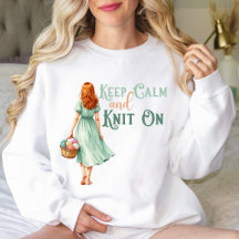 Håll lugn & sticka vidare sweatshirt