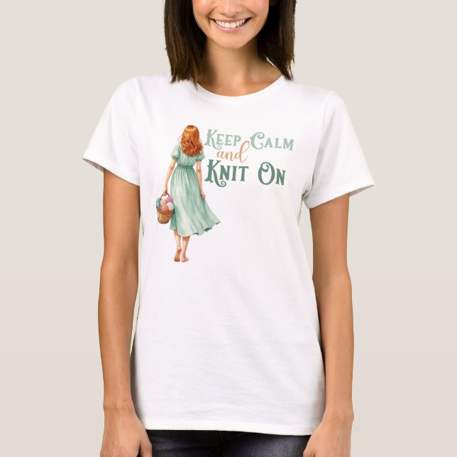 Håll lugn & sticka vidare T-shirt (Framsida)