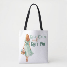 Håll lugn & sticka vidare Totebag Tygkasse