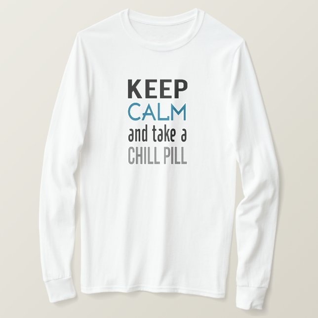 Håll lugn tee (Design framsida)