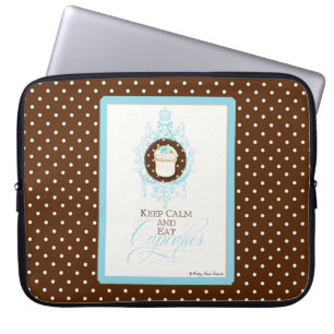 Håll lugnat & äta muffins - modetrendigchic laptop sleeve