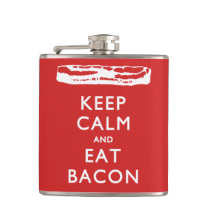 HÅLL LUGNAT och äta bacon Fickplunta