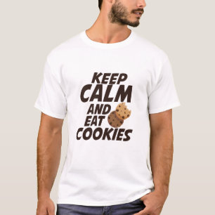 Håll lugnat och äta kakautslagsplats 1 t shirt