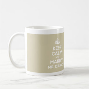 Håll lugnat och att gifta sig Herr Darcy - full Kaffemugg