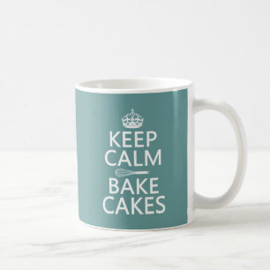 Håll lugnat och baka tårtor kaffemugg