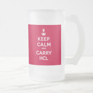 Håll lugnat och bär HCL Frostat Ölglas