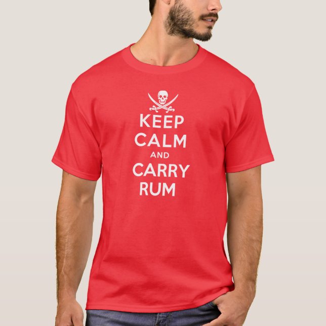 Håll lugnat och bär romT-tröja Tee Shirt (Framsida)