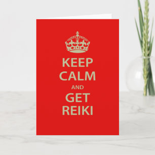Håll lugnat och få Reiki Kort