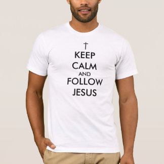 Håll lugnat och följ den Jesus T-tröja Tröja