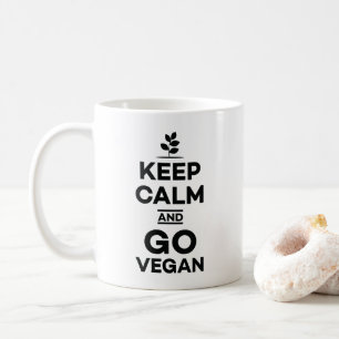 Håll lugnat och gå baserade näringveganen för kaffemugg