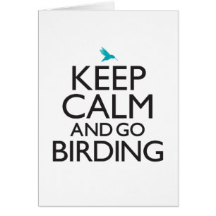 Håll lugnat och gå Birding OBS Kort