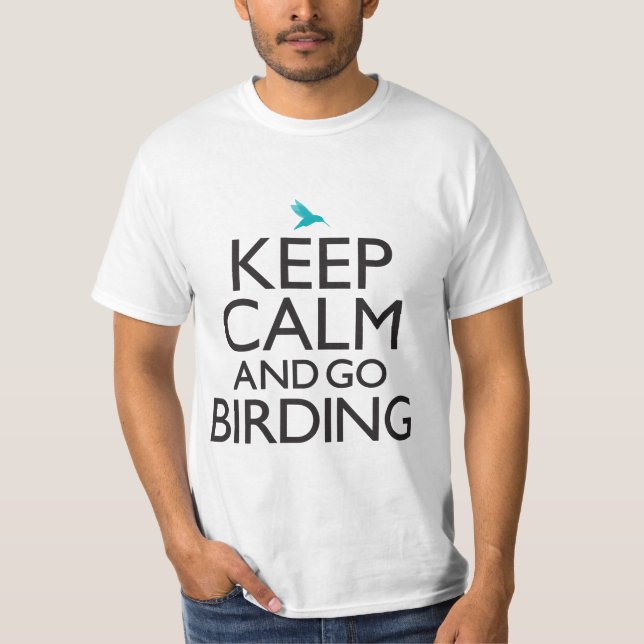 Håll lugnat och gå Birding Tröja (Framsida)