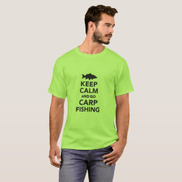 "Håll lugnat och gå den carpfiske" tshirten Tröja