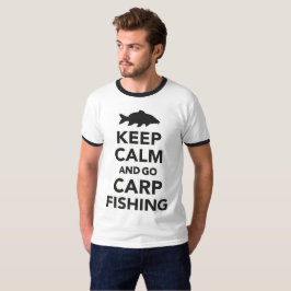 "Håll lugnat och gå skjortan för carpfiske" t Tee Shirt