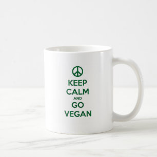 Håll lugnat och GÅ VEGANEN Kaffemugg
