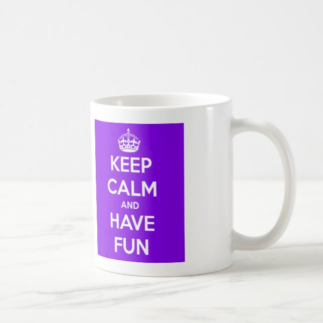 Håll lugnat och ha den roliga muggen kaffemugg (Höger)