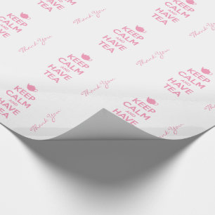 Håll lugnat och ha Teapersonligen Presentpapper