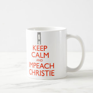 Håll lugnat och Impeach Christie Kaffemugg