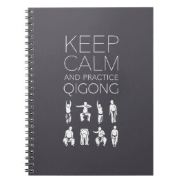Håll lugnat och öva Qigong Anteckningsbok