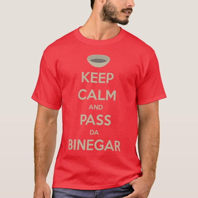 Håll lugnat och passera da Binegar T-shirt (Framsida)