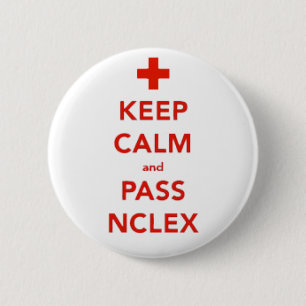 Håll lugnat och passera NCLEX knäppas Knapp