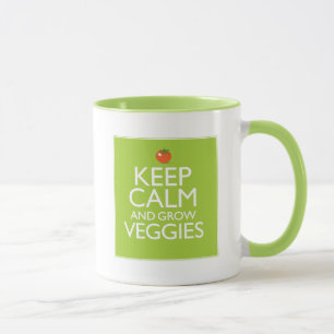 Håll lugnat och väx Veggies Mugg