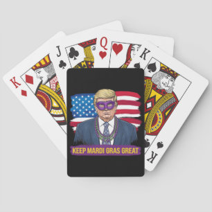 Håll Mardi Gras fantastiskt rolig Trump Mardi Gras Casinokort