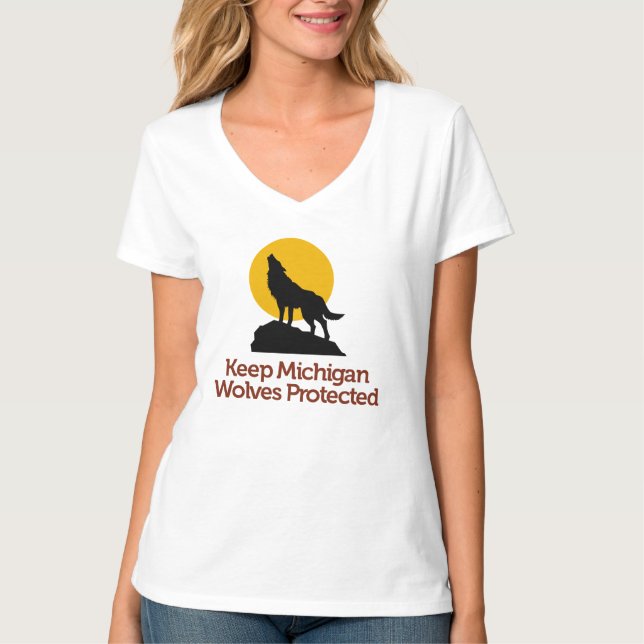 Håll Michigan den varger skyddade T-tröja: Colbie T Shirt (Framsida)