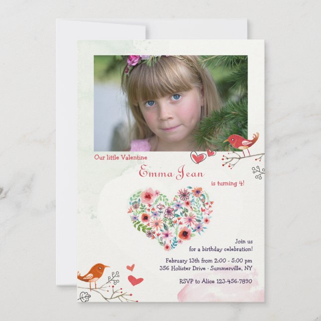 Håll mig i ditt hjärta Fotoinbjudan Inbjudningar (Framsida)