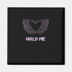 Håll mig klassisk - Skeleton Hand Heart Magnet