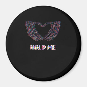 Håll mig klassisk - Skeleton Hand Heart Magnet