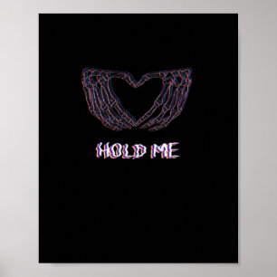 Håll mig klassisk - Skeleton Hand Heart Poster